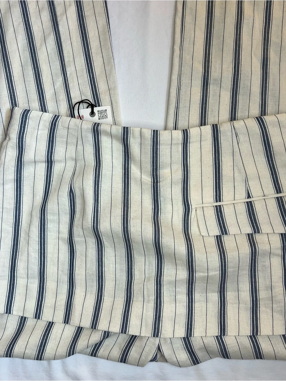 Zara ZW Collection Striped Pareo Pants